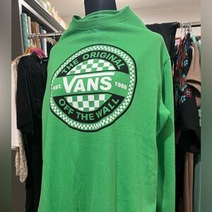New without tags Vans green sweatshirt